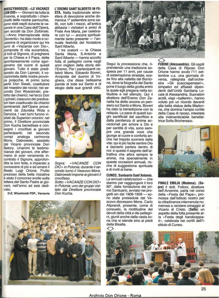 Don Orione, 80, 09, 01-11-1985, pagina 25