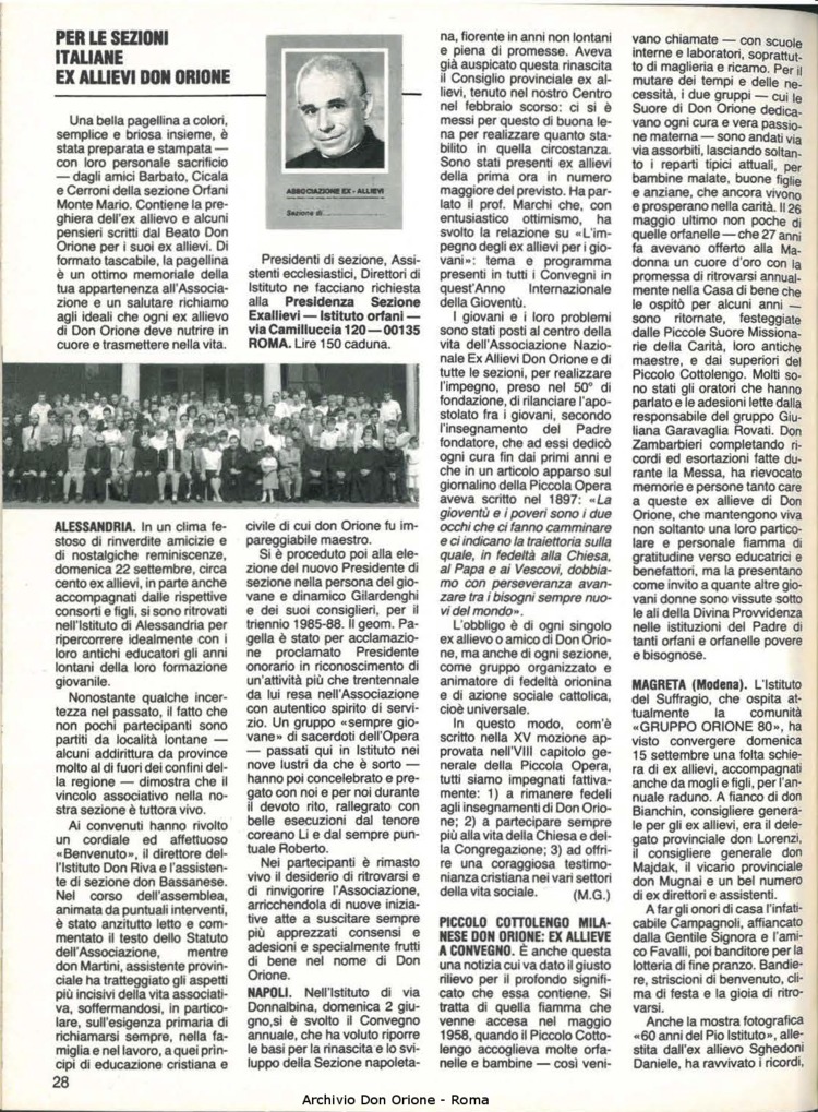 Don Orione, 80, 09, 01-11-1985, pagina 28