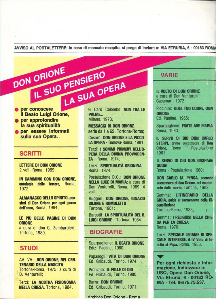 Don Orione, 80, 09, 01-11-1985, pagina 32