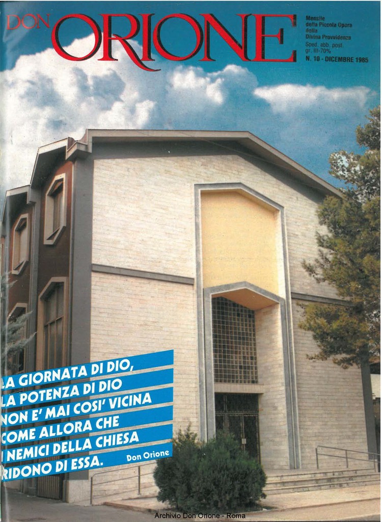 Don Orione, 80, 10, 01-12-1985, pagina 1