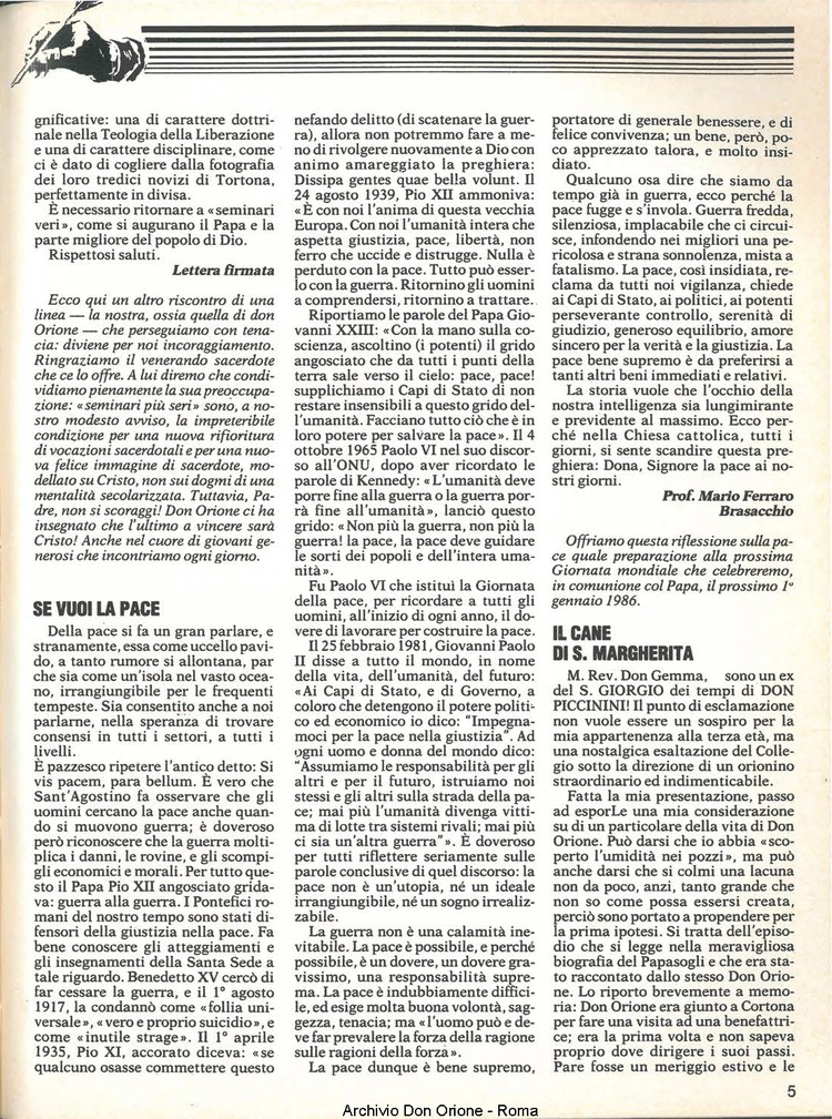 Don Orione, 80, 10, 01-12-1985, pagina 5