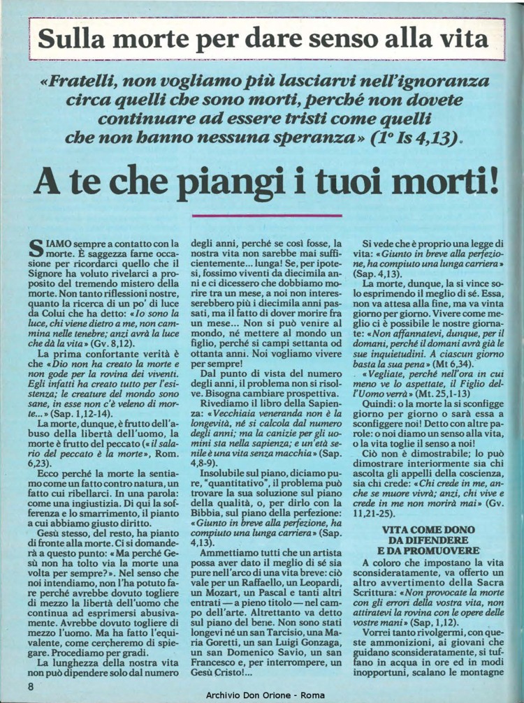 Don Orione, 80, 10, 01-12-1985, pagina 8