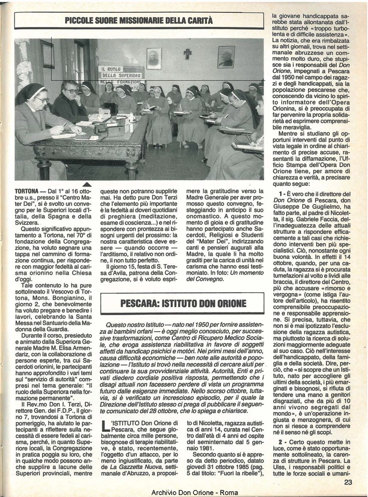 Don Orione, 80, 10, 01-12-1985, pagina 23