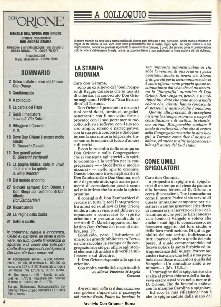 Don Orione, 81, 01, 01-01-1986, pagina 4