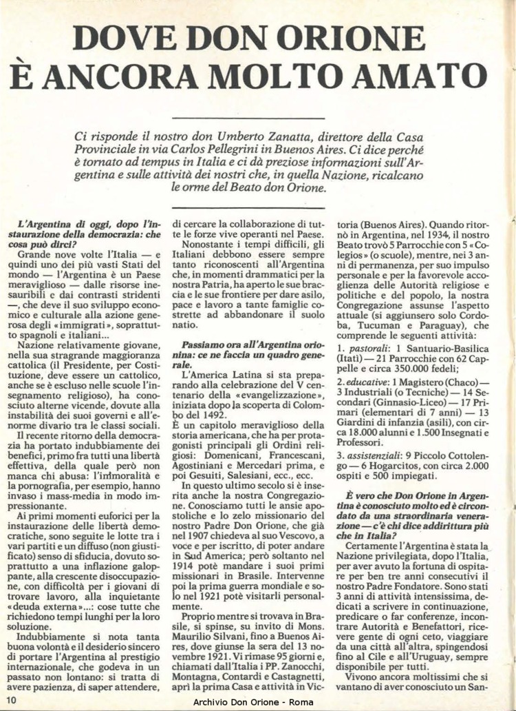 Don Orione, 81, 01, 01-01-1986, pagina 10