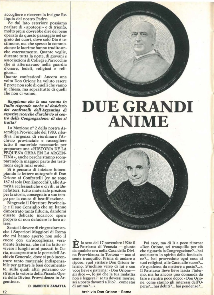 Don Orione, 81, 01, 01-01-1986, pagina 12