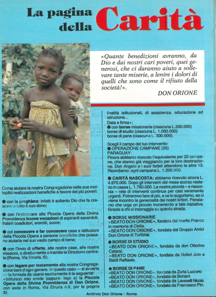 Don Orione, 81, 01, 01-01-1986, pagina 30