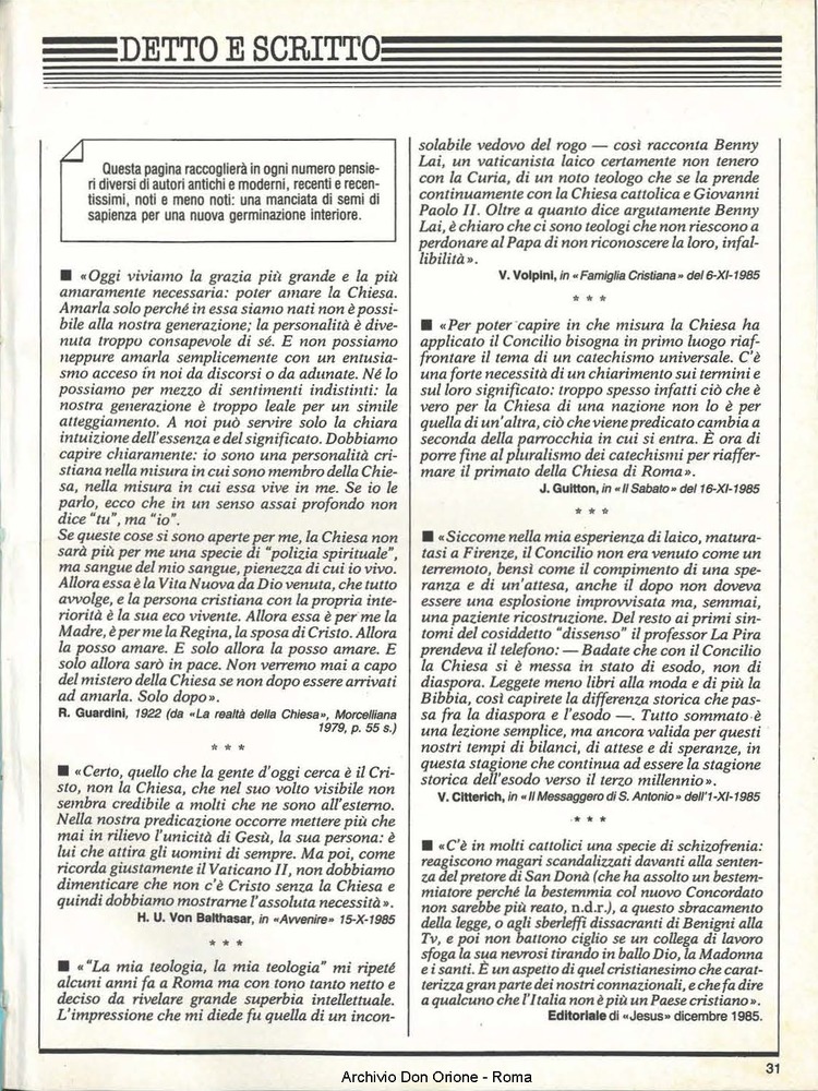 Don Orione, 81, 01, 01-01-1986, pagina 31