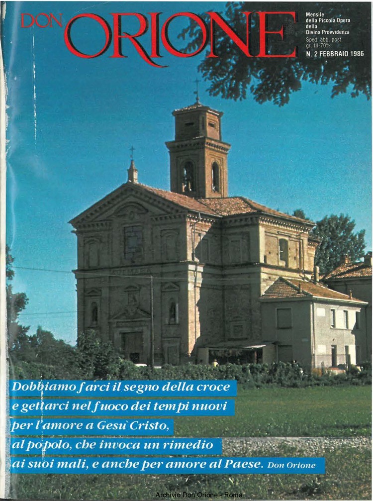Don Orione, 81, 02, 01-02-1986, pagina 1