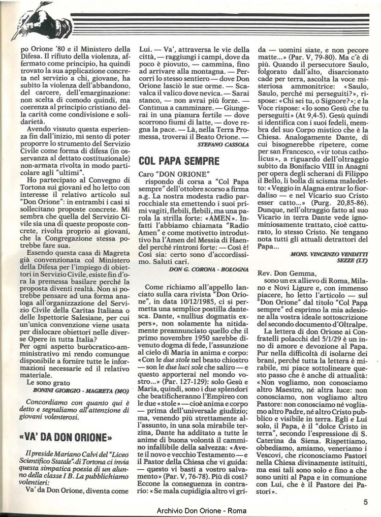 Don Orione, 81, 02, 01-02-1986, pagina 5