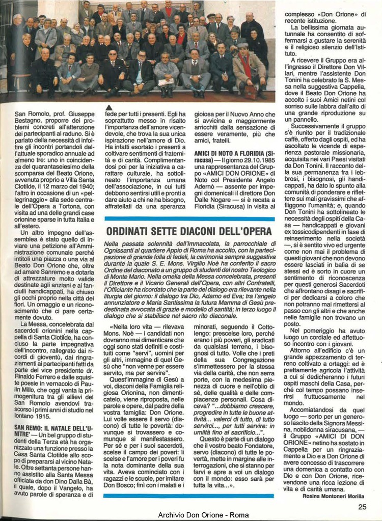 Don Orione, 81, 02, 01-02-1986, pagina 25