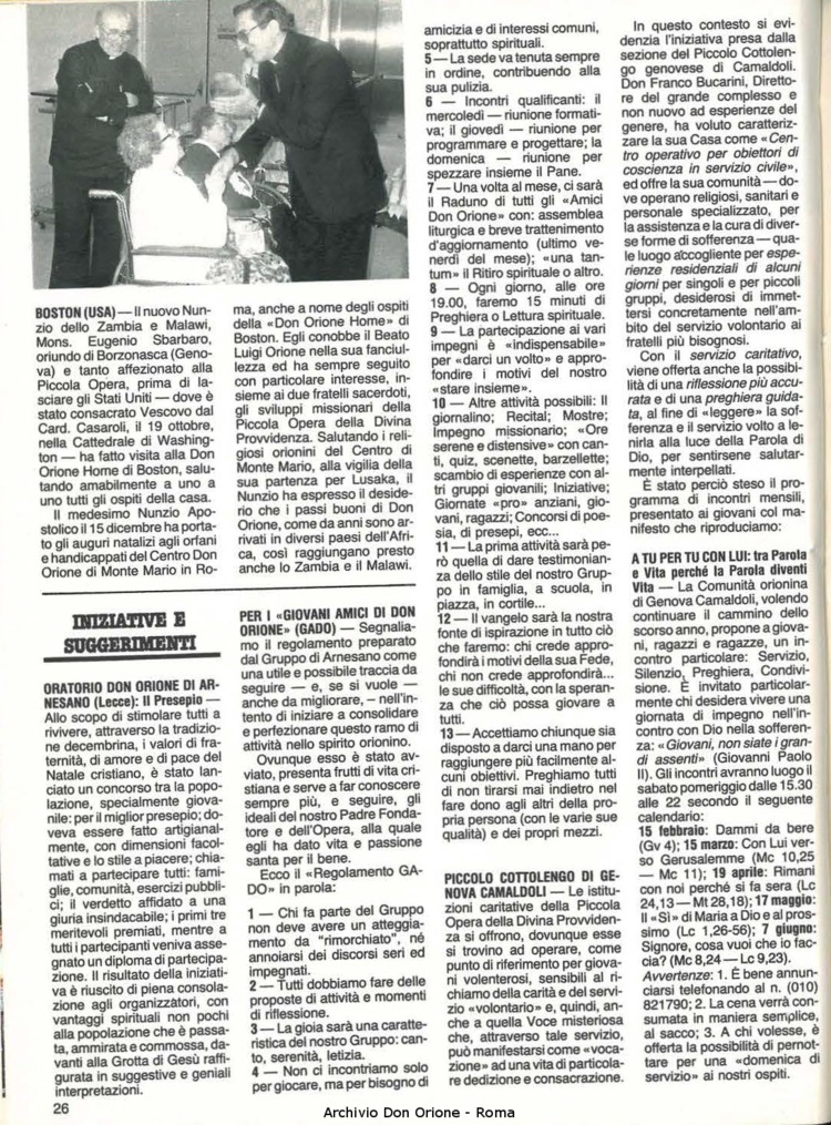 Don Orione, 81, 02, 01-02-1986, pagina 26