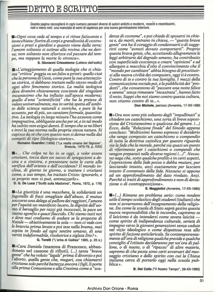 Don Orione, 81, 02, 01-02-1986, pagina 31