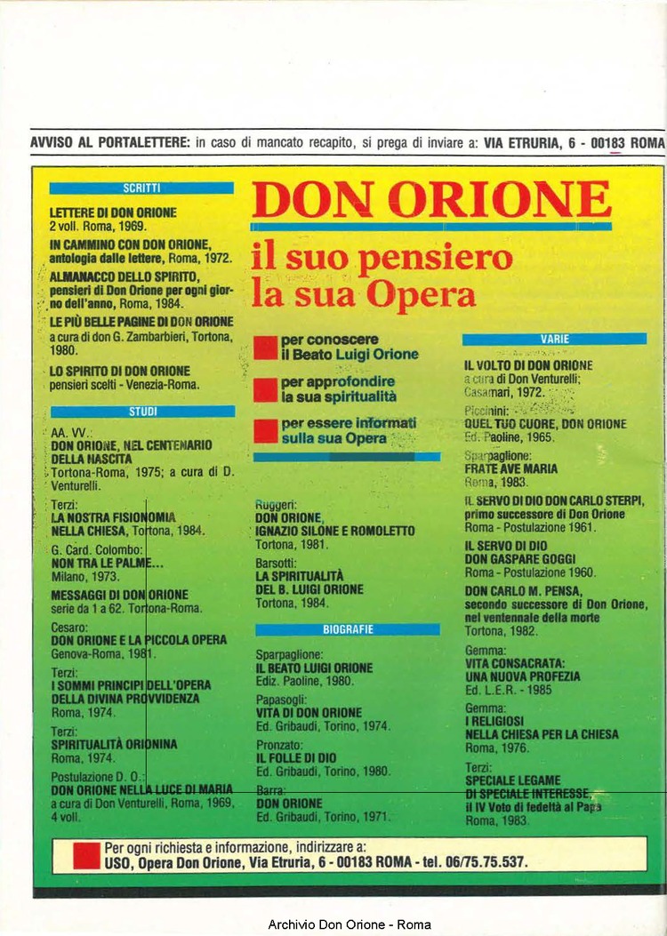 Don Orione, 81, 02, 01-02-1986, pagina 32