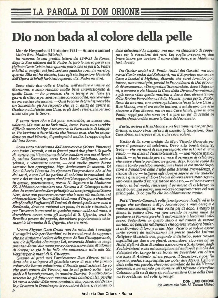 Don Orione, 81, 03, 01-03-1986, pagina 2