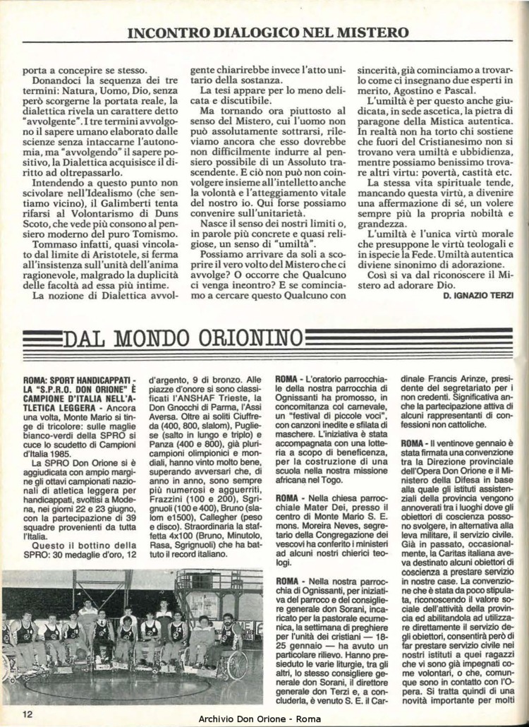 Don Orione, 81, 03, 01-03-1986, pagina 12