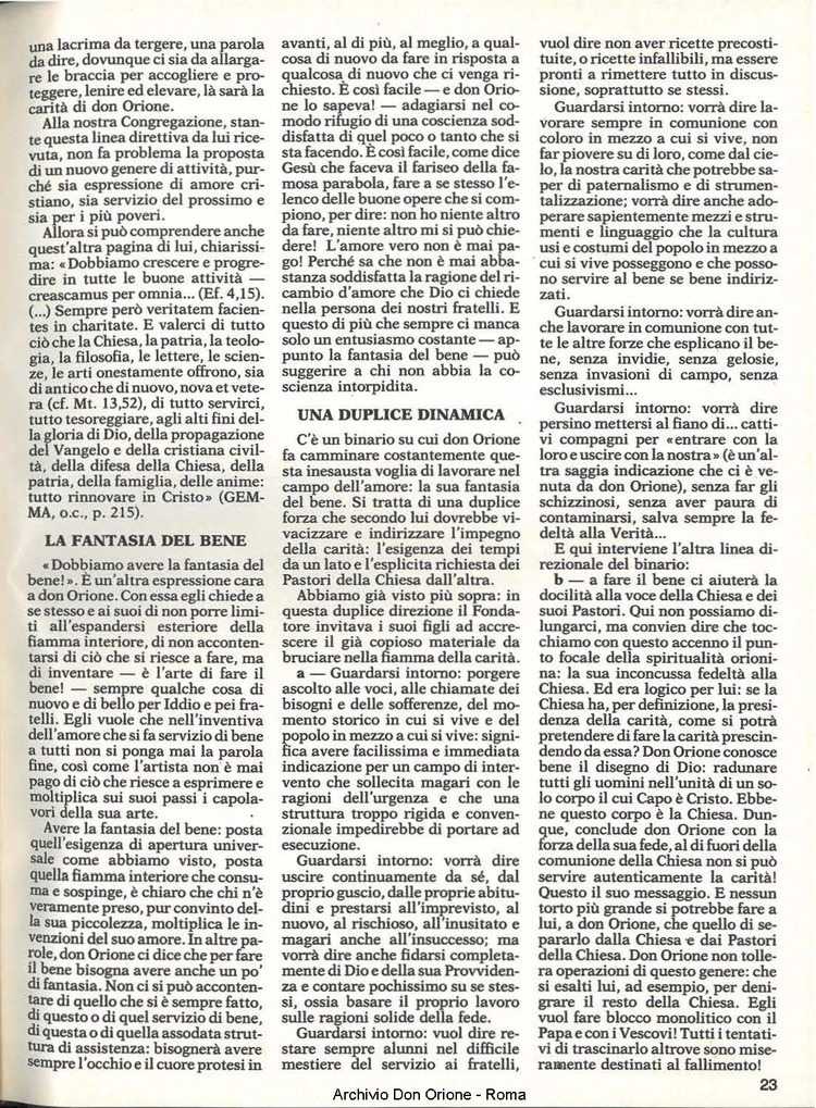 Don Orione, 81, 03, 01-03-1986, pagina 23