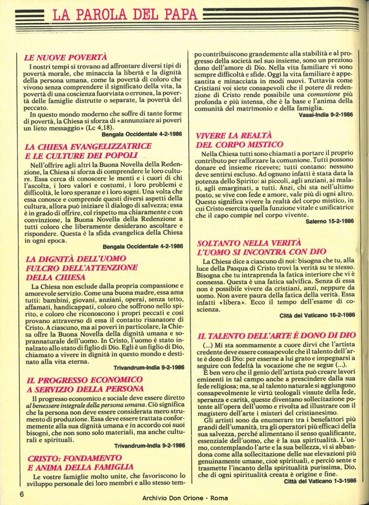 Don Orione, 81, 04, 01-04-1986, pagina 6