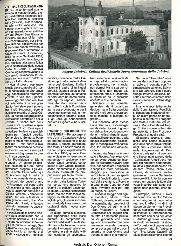 Don Orione, 81, 04, 01-04-1986, pagina 21