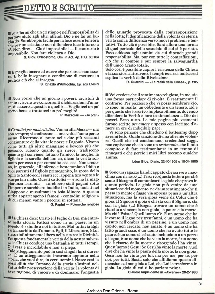 Don Orione, 81, 04, 01-04-1986, pagina 31