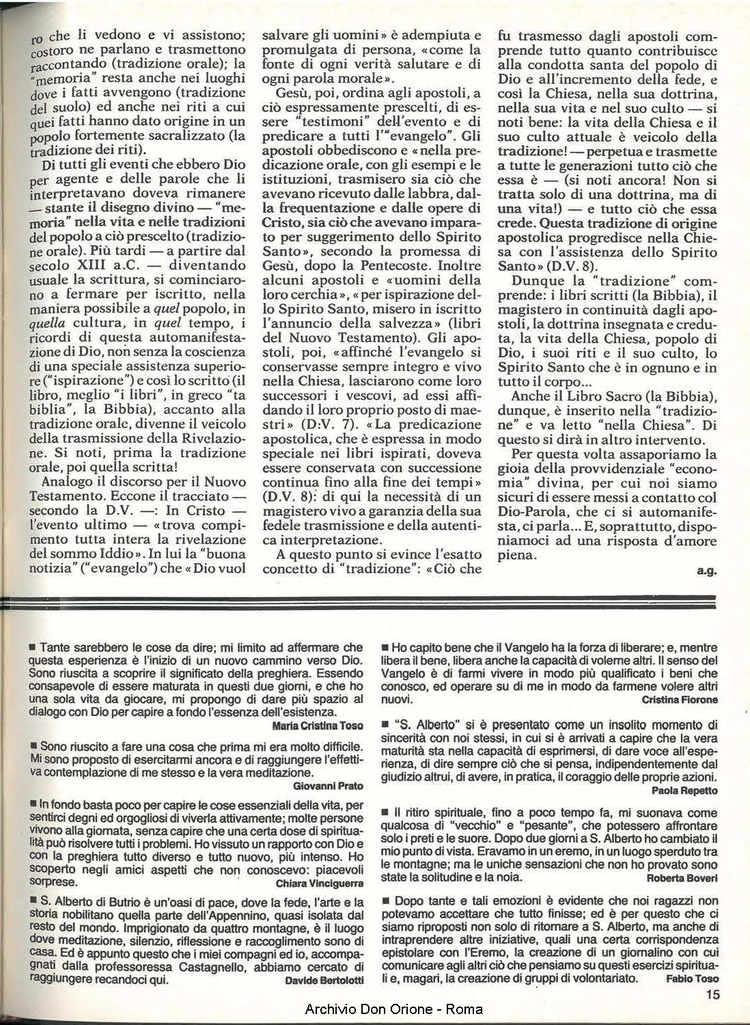 Don Orione, 81, 05, 01-05-1986, pagina 15