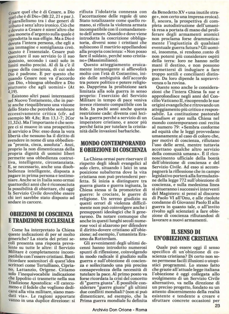 Don Orione, 81, 05, 01-05-1986, pagina 23