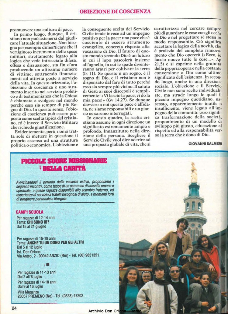 Don Orione, 81, 05, 01-05-1986, pagina 24