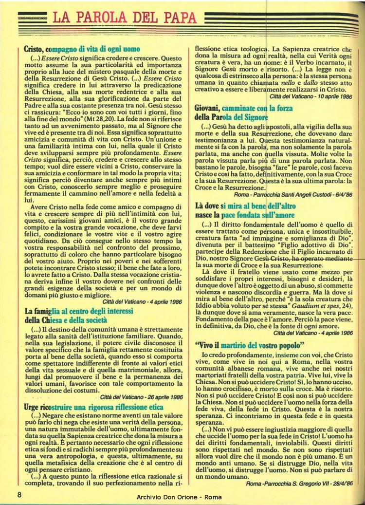 Don Orione, 81, 06, 01-06-1986, pagina 8