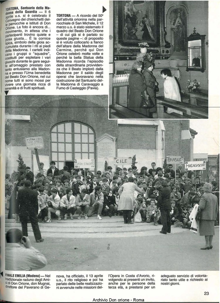 Don Orione, 81, 06, 01-06-1986, pagina 23