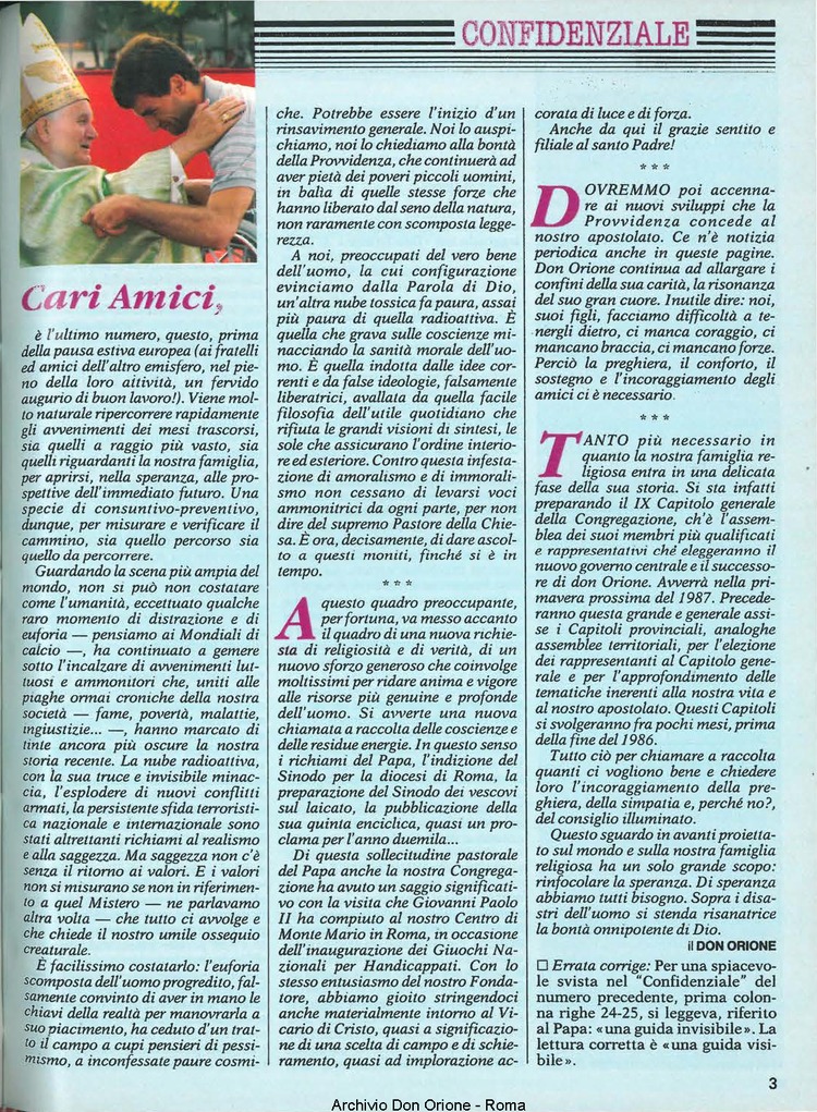 Don Orione, 81, 07, 01-07-1986, pagina 3