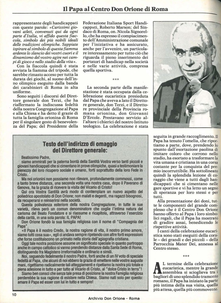 Don Orione, 81, 07, 01-07-1986, pagina 10