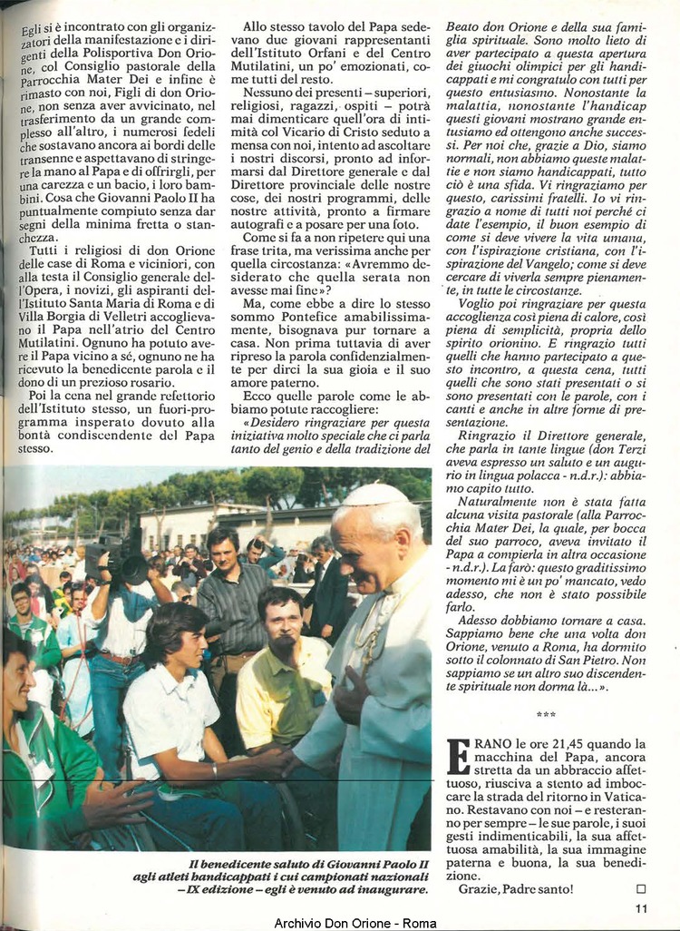 Don Orione, 81, 07, 01-07-1986, pagina 11
