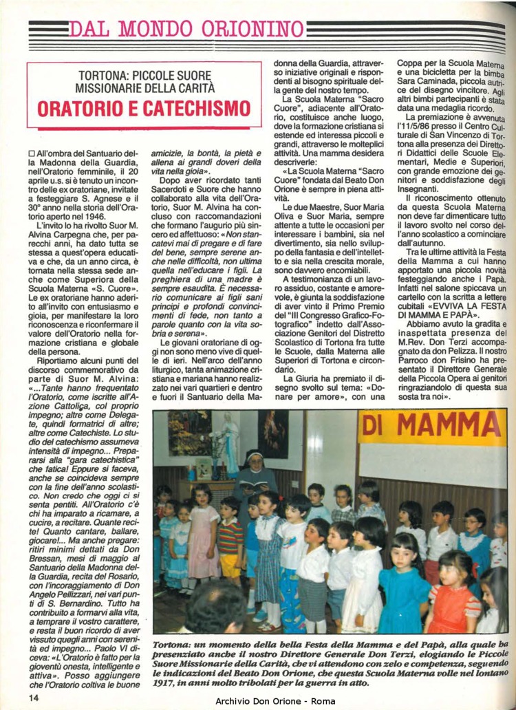 Don Orione, 81, 07, 01-07-1986, pagina 14