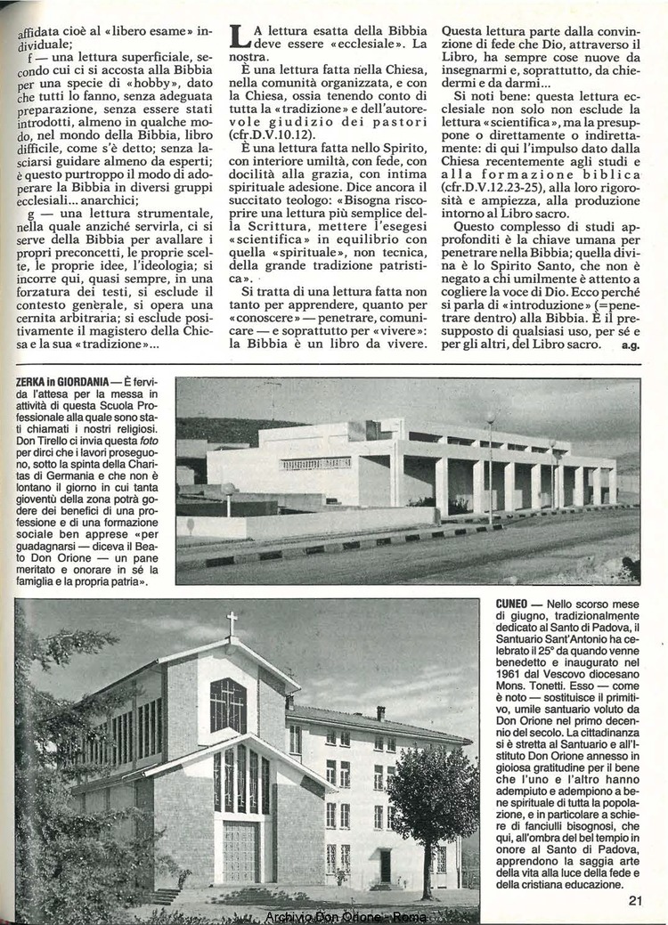 Don Orione, 81, 07, 01-07-1986, pagina 21