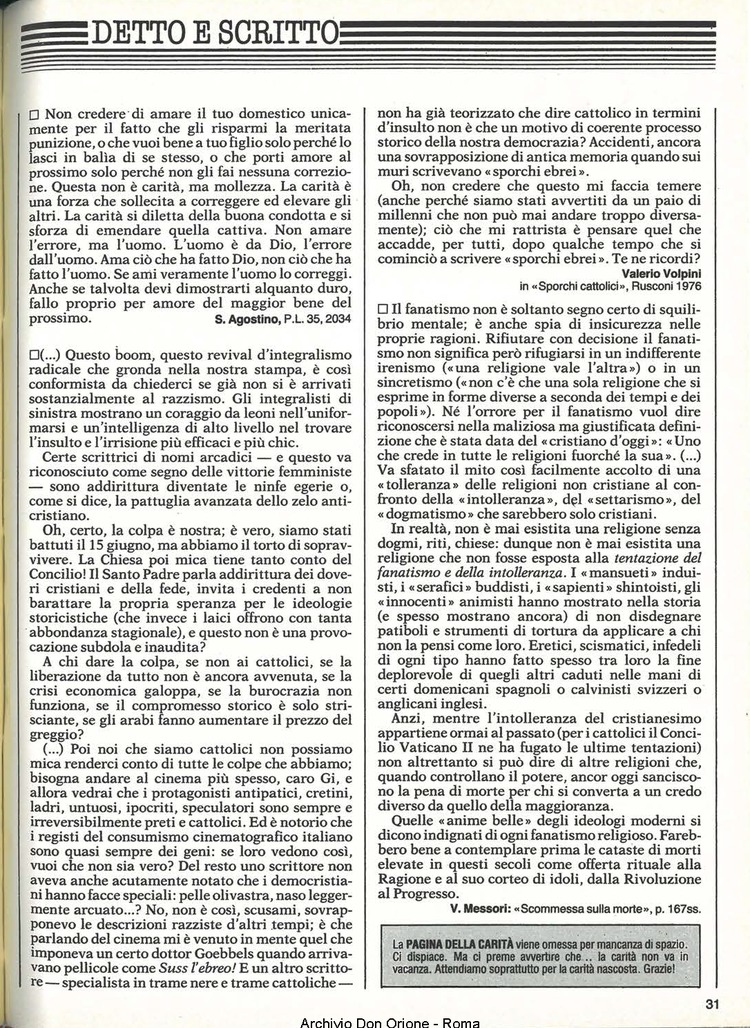 Don Orione, 81, 07, 01-07-1986, pagina 31