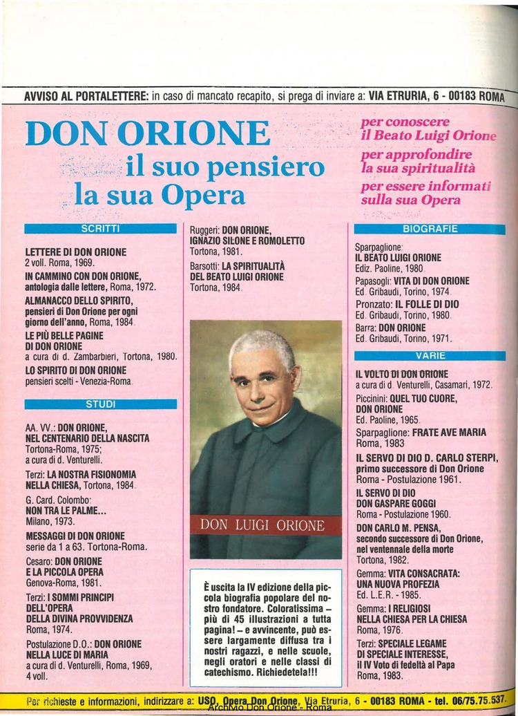Don Orione, 81, 07, 01-07-1986, pagina 32