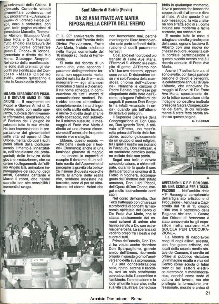 Don Orione, 81, 08, 01-10-1986, pagina 21
