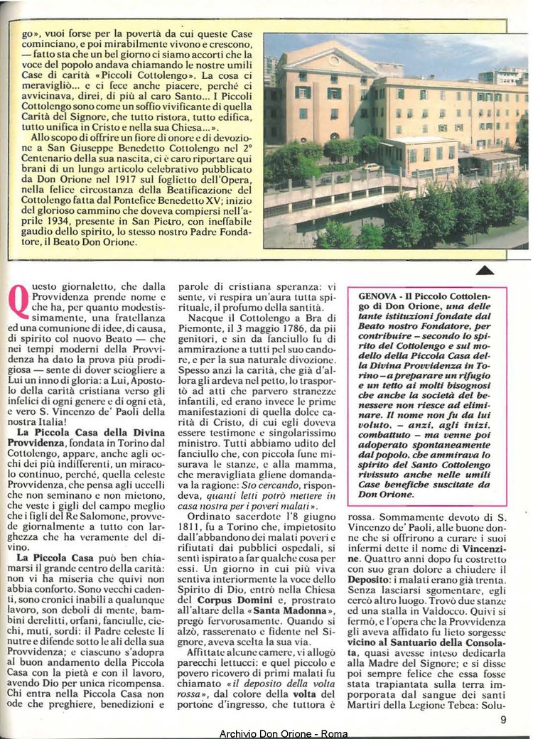 Don Orione, 81, 09, 01-11-1986, pagina 9