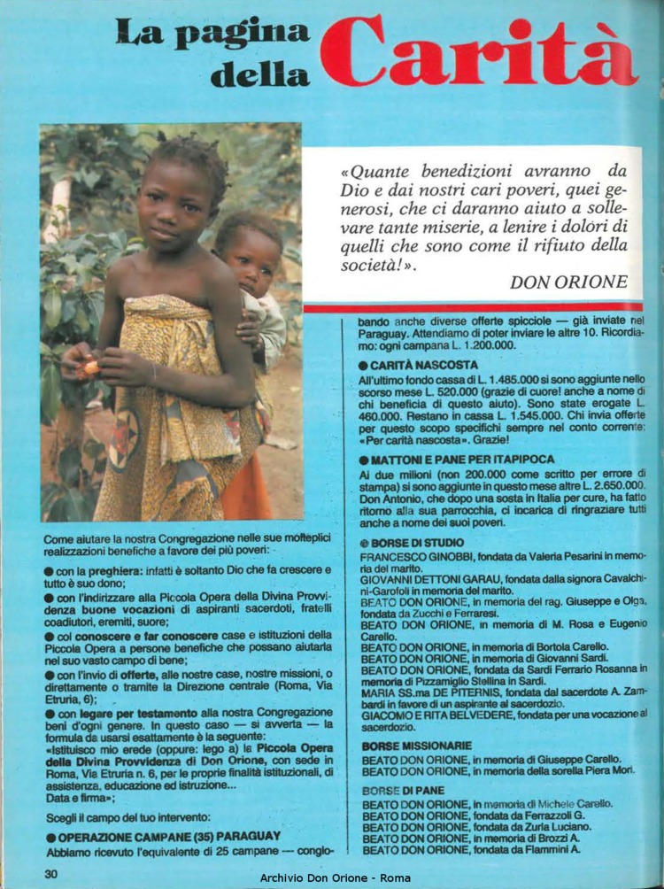 Don Orione, 81, 09, 01-11-1986, pagina 30