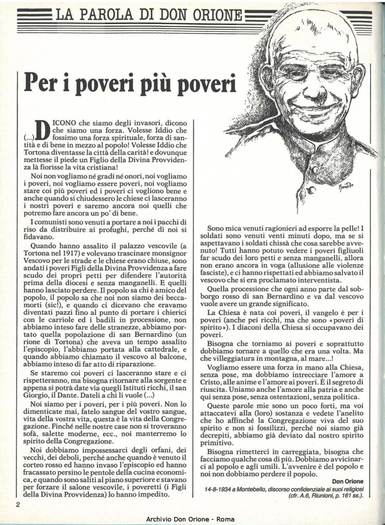 Don Orione, 81, 10, 01-12-1986, pagina 2