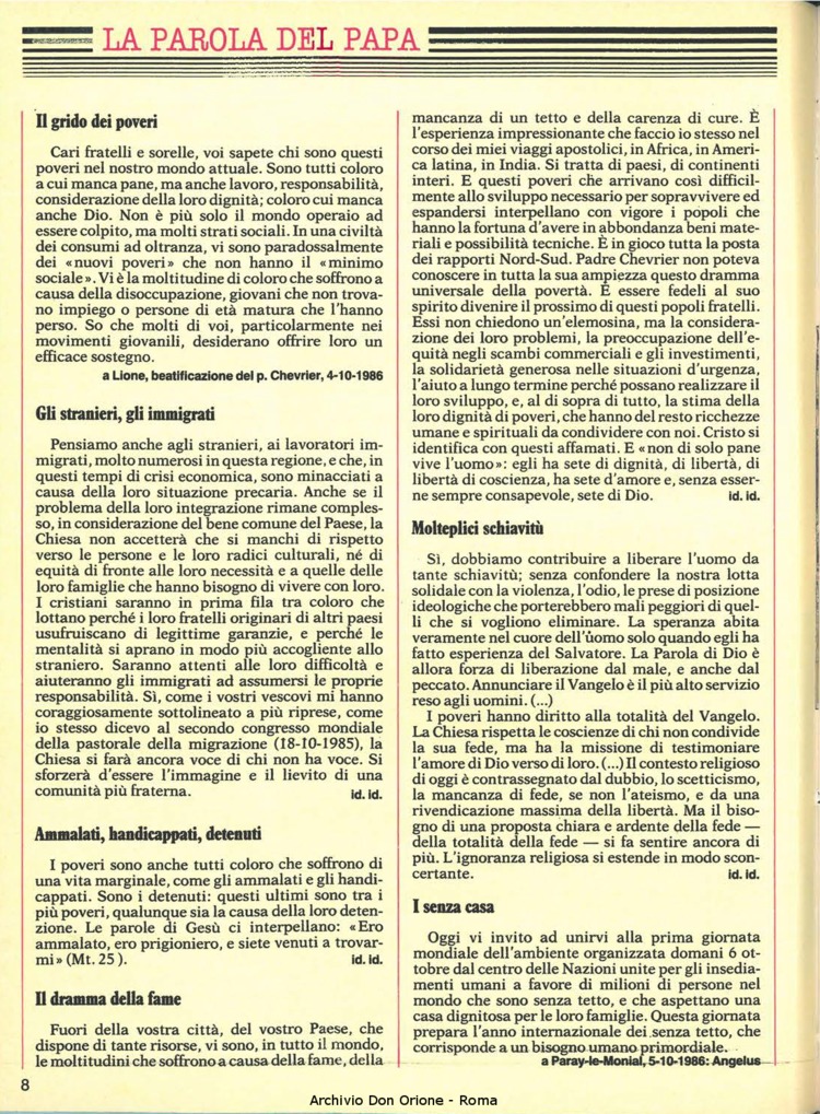 Don Orione, 81, 10, 01-12-1986, pagina 8