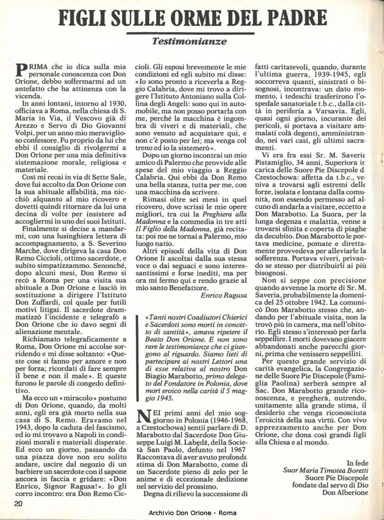 Don Orione, 81, 10, 01-12-1986, pagina 20
