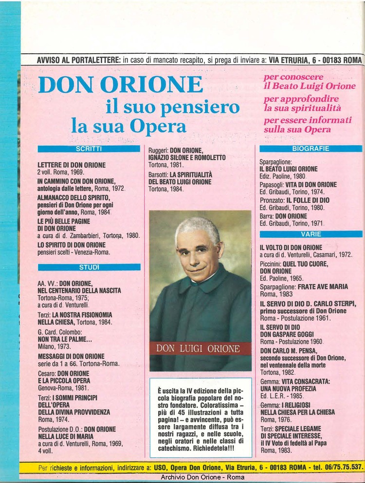 Don Orione, 81, 10, 01-12-1986, pagina 32
