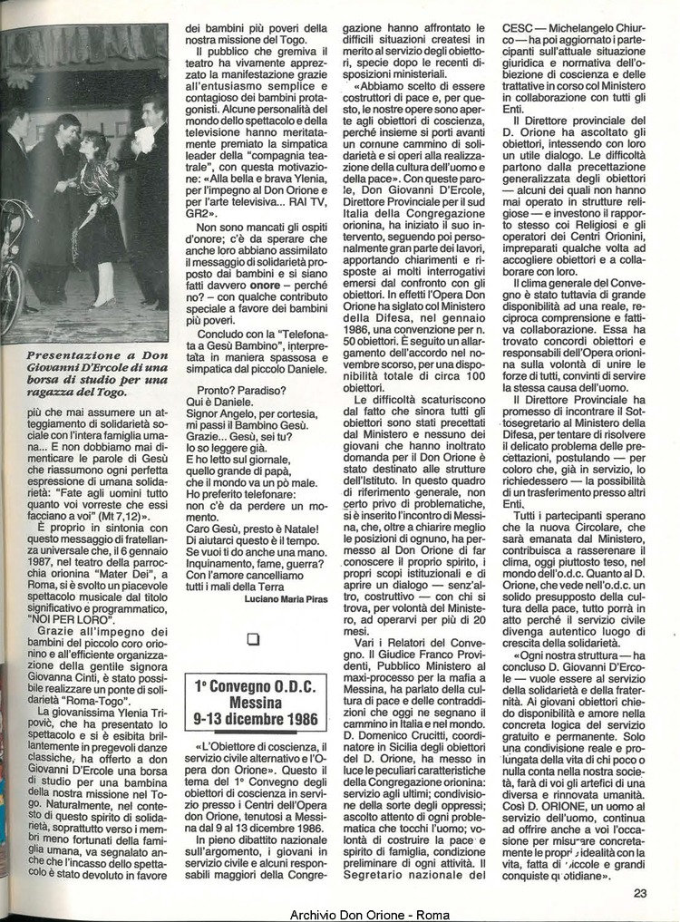 Don Orione, 82, 03, 01-03-1987, pagina 23