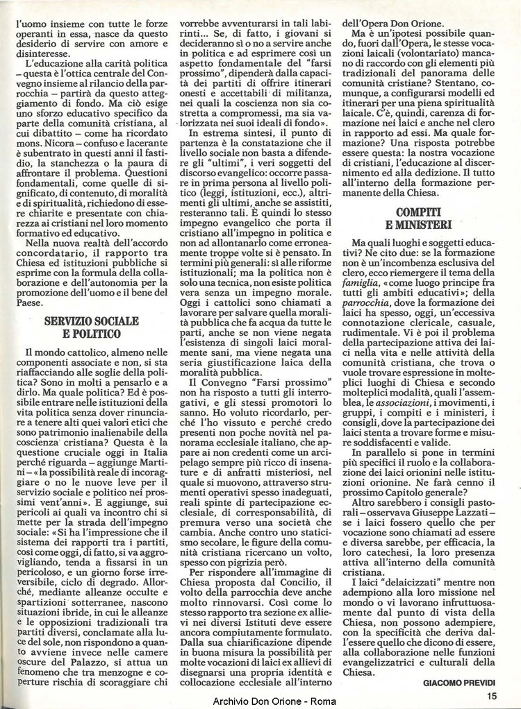 Don Orione, 82, 05, 01-05-1987, pagina 15