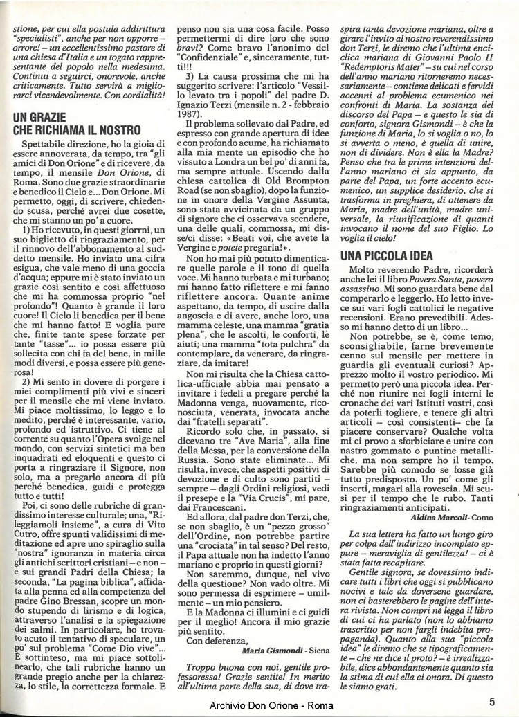 Don Orione, 82, 06, 01-07-1987, pagina 5