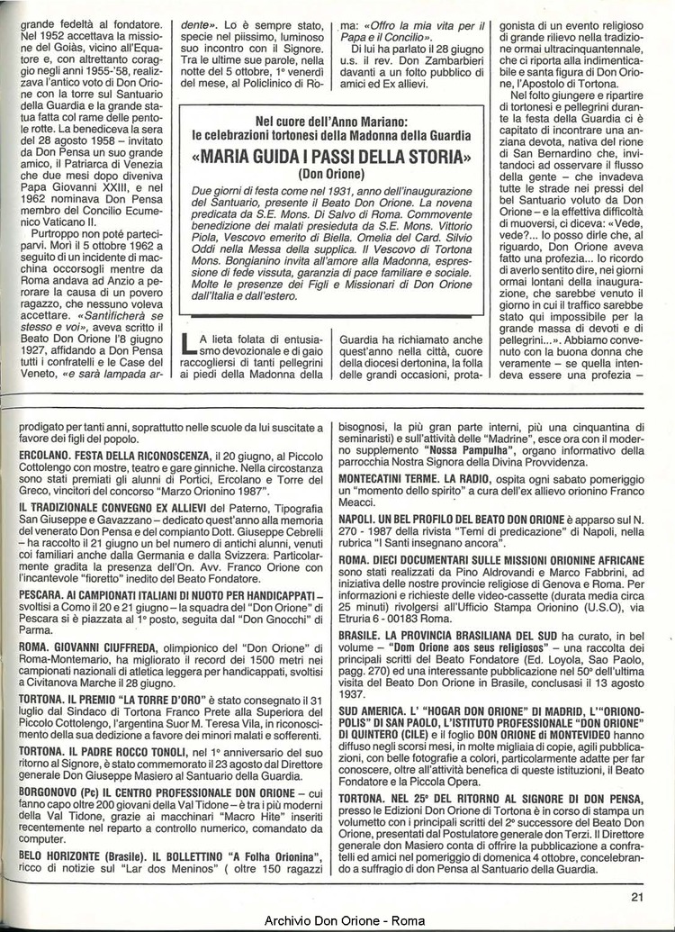 Don Orione, 82, 08, 01-10-1987, pagina 21