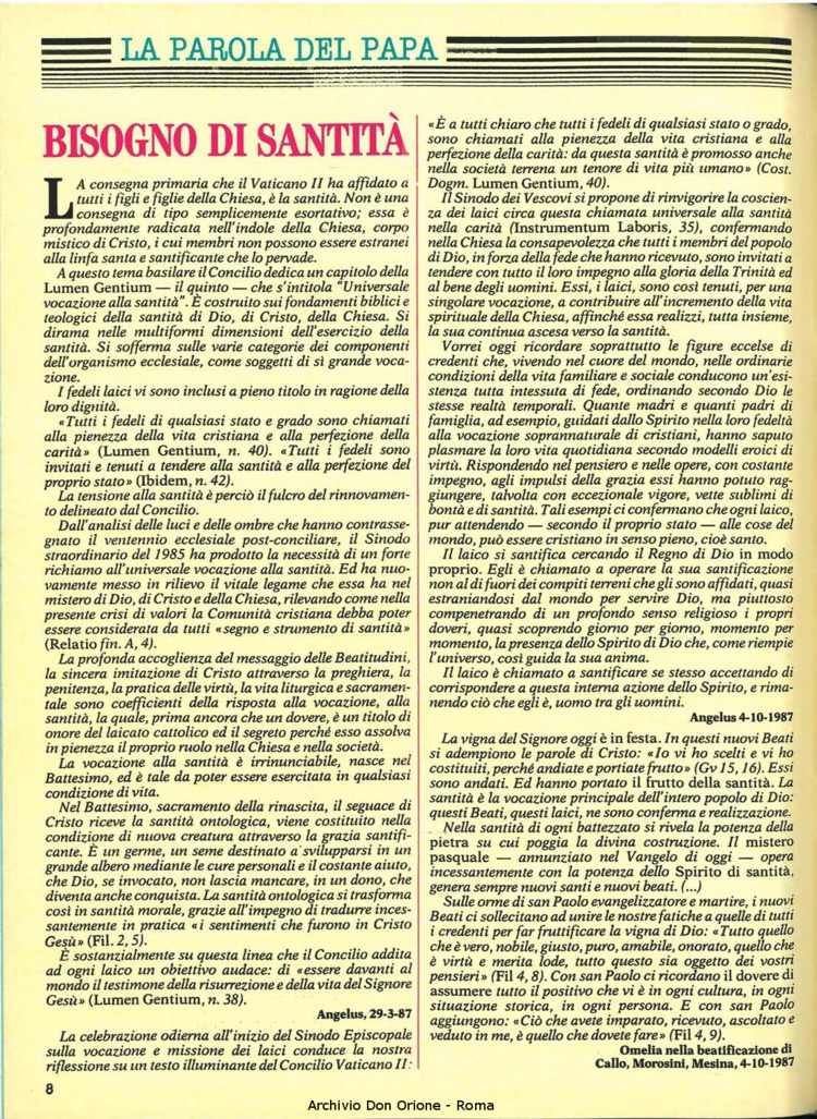Don Orione, 82, 09, 01-11-1987, pagina 8