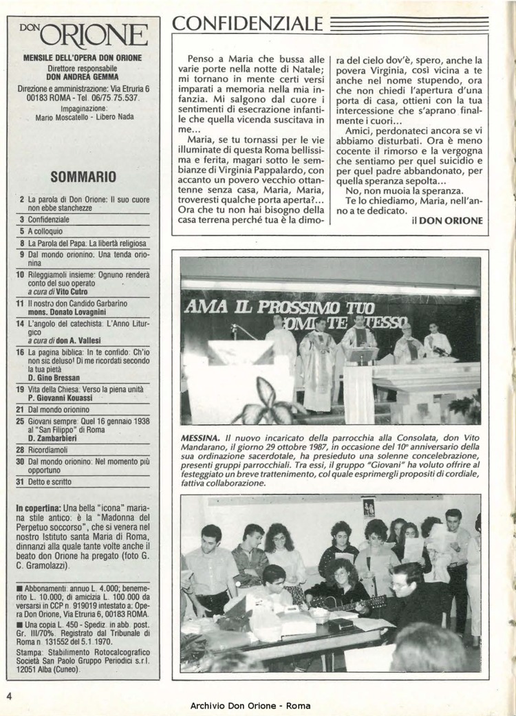 Don Orione, 83, 01, 01-01-1988, pagina 4
