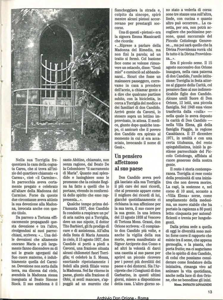 Don Orione, 83, 01, 01-01-1988, pagina 13